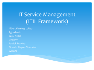 Panoramica di IT Service Management (ITIL)