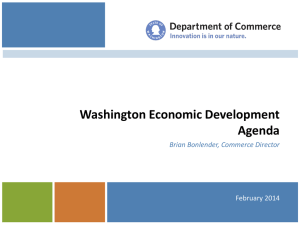 Department of Commerce Update