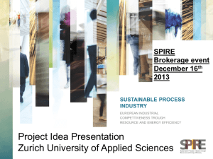 Novel conceptual approach in process development and