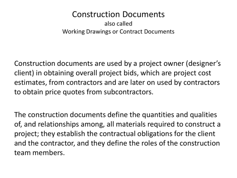 what-are-construction-documents