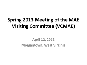 Update on Faculty Searches - Mechanical and Aerospace Engineering