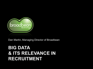 BIG DATA & ITS RELEVANCE IN RECRUITMENT
