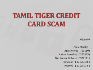 Tamil Tiger Credit Card Scam: Analysis & Prevention