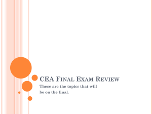 CEA Final Exam Review: Civil Engineering & Architecture