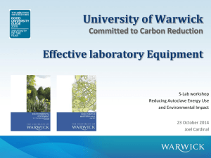 Warwick University Bringing heating related