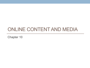Online Content & Media: Trends, Revenue Models, Convergence
