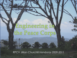 Engineering in the Peace Corps