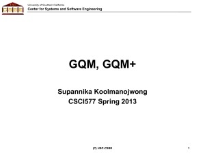 GQM and GQM+ in Software Engineering