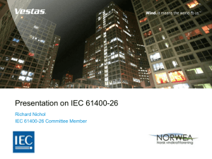 IEC 61400-26 Wind Turbine Availability Standard Presentation