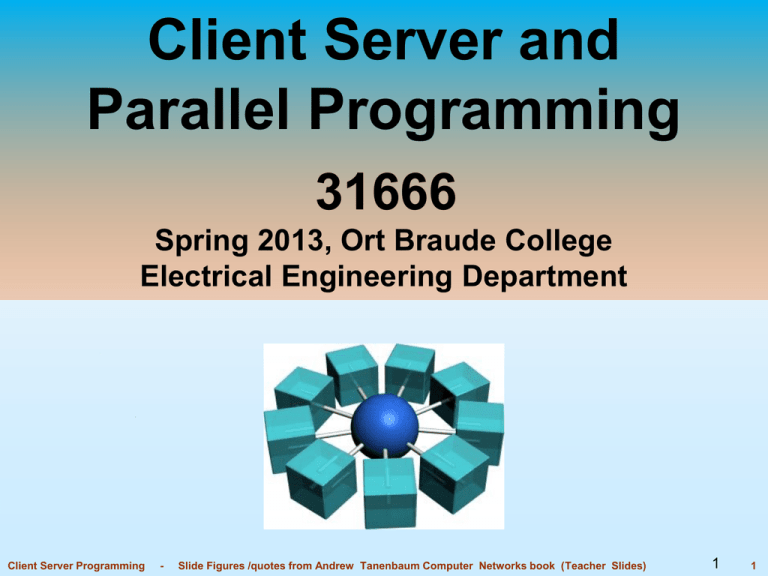 Client-Server & Parallel Programming Course Overview