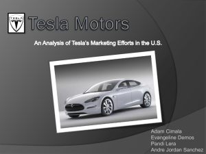 Tesla Motors - Andre Jordan Sanchez