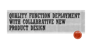 quality function deployment with collabrative new