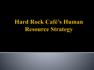 Hard Rock Cafe Human Resource Strategy Presentation
