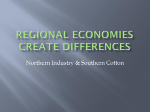 Regional Economies Create Differences