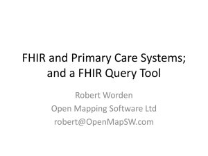 FHIR in Primary Care