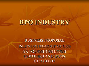 bpo projects in hand