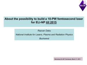 About the possibility to build a 10-PW laser for ELI