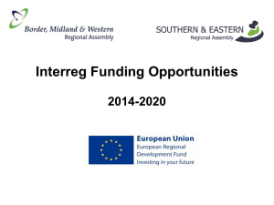 Interreg Funding Opportunities 2014-2020