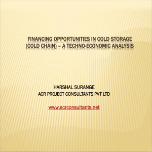 RBI - Financing opportunities in Cold Storage