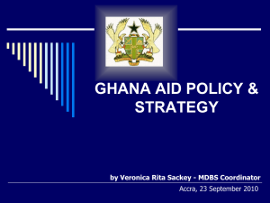 Ghana Aid Policy & Strategy