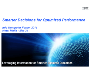 Business Analytics and Optimization