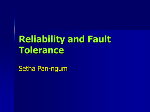Reliability and Fault Tolerance
