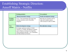 Netflix Strategic Analysis