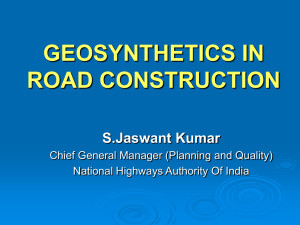 Geosynthetics in Road Construction: Applications & Design