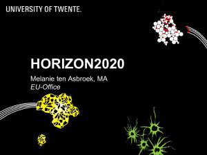 presentatie Horizon 2020 Kennispark j