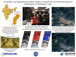 Using Hyperspectral Satellite Imagery to Analyze the Environmental
