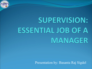 Supervision Skills & Performance Management Presentation