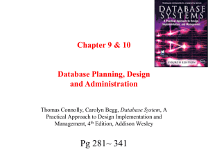 Database Planning, Design & Administration Slides