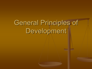 General Principles of Development