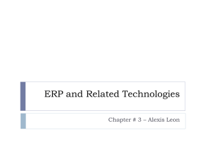 ERP Systems & Related Technologies: Overcoming Limitations