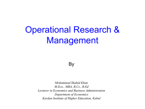 Linear Programming (Optimization)