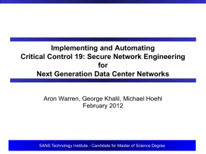 View Presentation - PPT - SANS Technology Institute