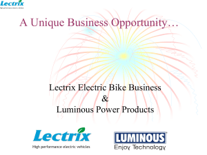 Unique Business Opportunity for Dealer