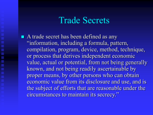 Trade Secrets