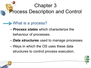 Process Description and Control in Operating Systems