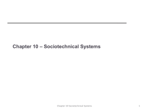 Sociotechnical Systems: Engineering & Design