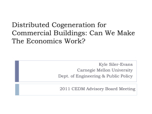 Distributed Cogeneration for Commercial Buildings: Can We Make