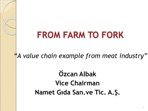 FROM FARM TO FORK