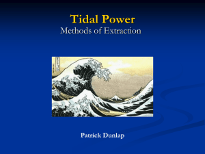 Tidal Power Patrick Dunlap