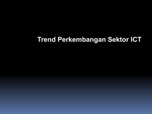 1 Trend Perkembangan Sektor ICT