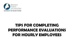 Tips for Completing Performance Evaluations for Hourly Employees