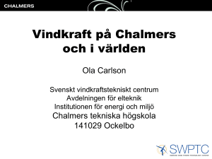Vindkraft på Chalmers och i världen