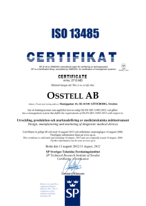 OSSTELL AB