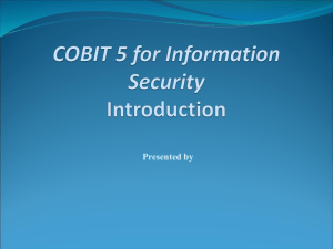 COBIT 5 Introduction