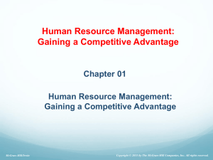 Ch.1 Human resource management