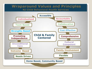 NJ Child Behavioral Health: Wraparound Values & Principles